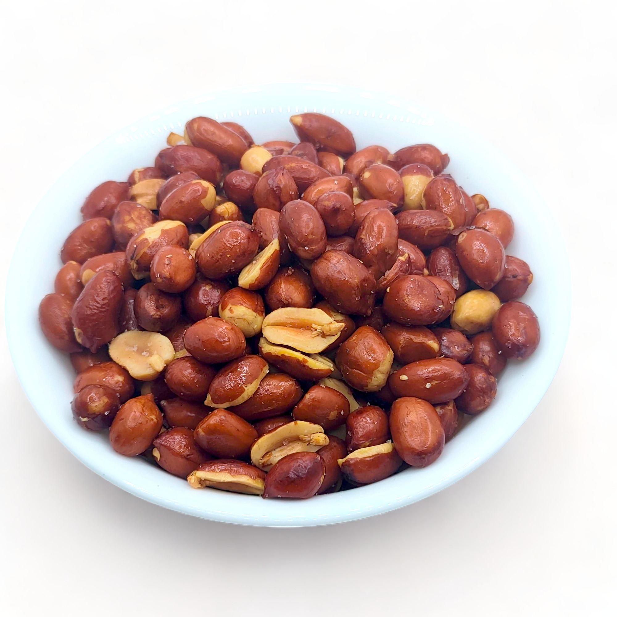 Cacahuetes fritos con piel